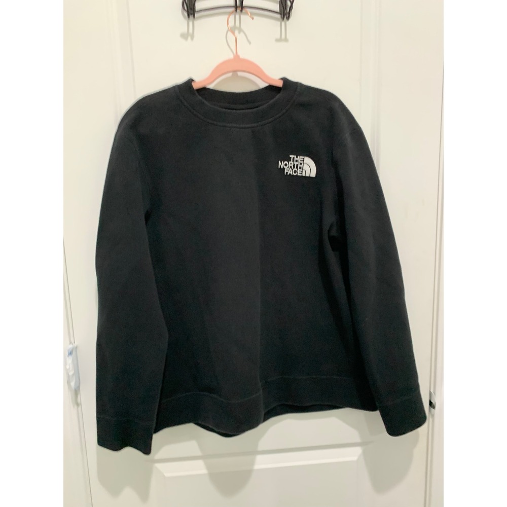 The North Face Spacer Crewneck Sweatshirt Black NF0A4AJM Mens L Women's XL